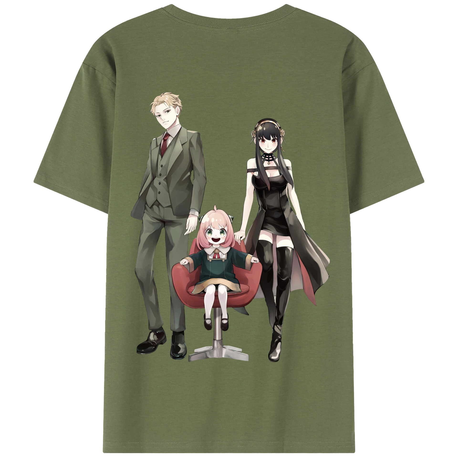 （画像用） SPY×FAMILY间谍家家酒 綿100％半袖Tシャツ（背面プリント）